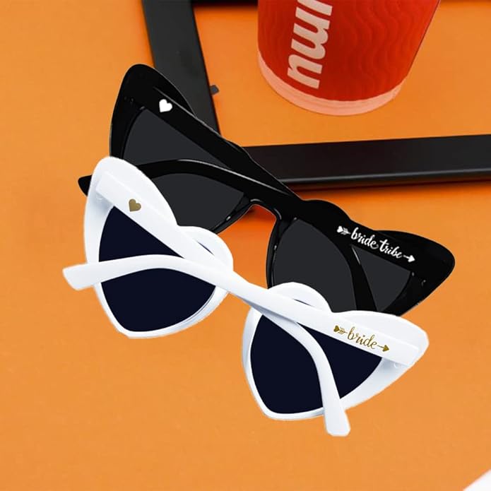 LADY&HOME 10 Pairs Heart Shaped Sunglasses Bachelorette Sunglasses Heart Sunglasses Bachelorette Party Favors Supplies