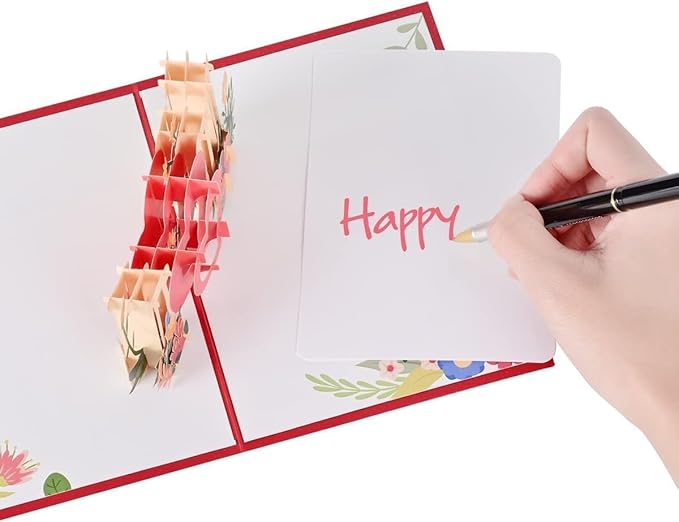 Pop Up Birthday Greeting Cards,I Love You 3D Cards for Birthday, Valentine's Day, Mother's,Father's Day, Anniversary, Husband, Wife, Mom, Dad, Boyfriend, Girlfriend, Romantic Gift (5" x 7")