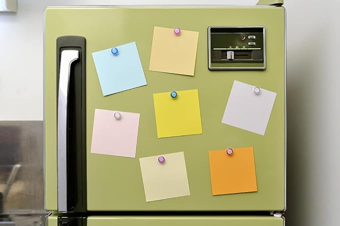 Fridge Magnets, 50 Pack Small Refrigerator Magnets, Dry Erase Board Magnets for Whiteboard, Decorative Magnets, Mini Colorful Whiteboard Magnets for Fridge, Kitchen, Home, Office, Classroom