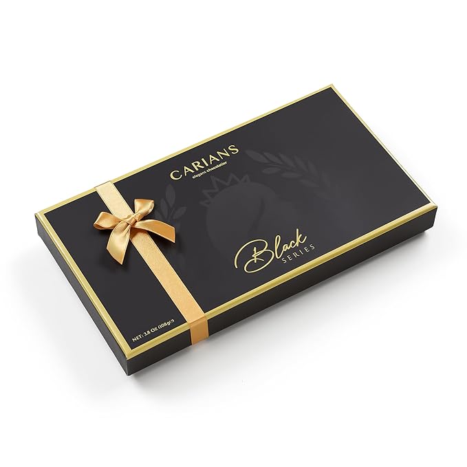 CARIANS Assorted Gourmet Chocolate Truffles Box, Luxury Candy Gift Basket with Dark, Milk & Hazelnut Truffles, Great For Gift Giving, Anniversary, Valentine's Day