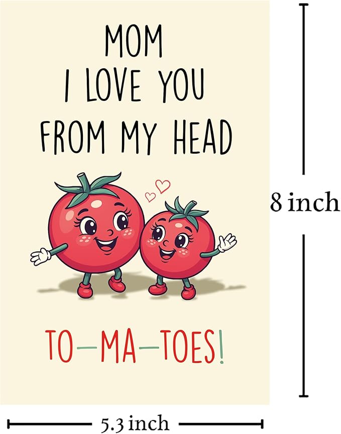Funny Valentines Day Card for Mom – Happy Bday Card from Daughter or Son – Hilarious Gift for Mother, Grandma, Stepmom, or Bonus Mom - CHEERIN