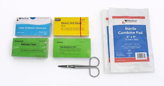 First Aid Trauma & Burn Response Bag – 140+ Piece Emergency Kit with Tourniquet, Water-Jel Burn Dressings, PPE, Wound Care & Cold Packs for Workplace, Vehicle & Industrial Safety