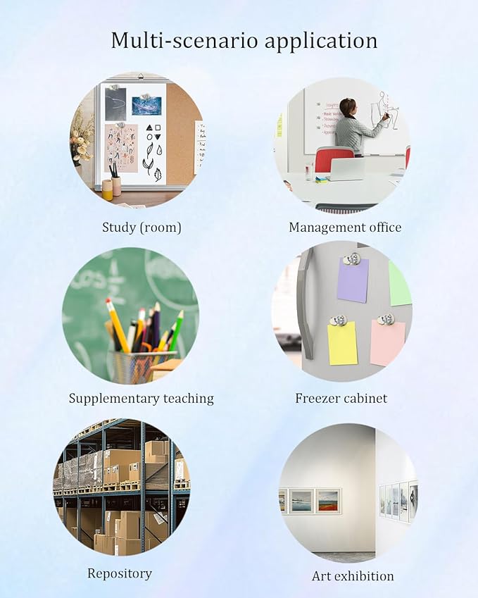 Fridge Magnet, 20Pcs Silvery Refrigerator Magnets, Small and Strong Magnets for Whiteboard, Office, Classroom, Map, Kitchen Accessories, Office Accessories, Locker Accessories, Map Decorative