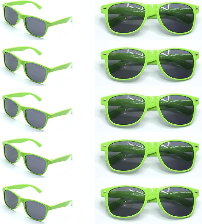 120pc Personalized Wedding Sunglasses Bulk for Guests Party Favors,Custom Personalized Logo Sunglasses Womens Men,Wedding Bridesmaid Sunglasses Gifts,Bachelor Party Favors Set (Green)