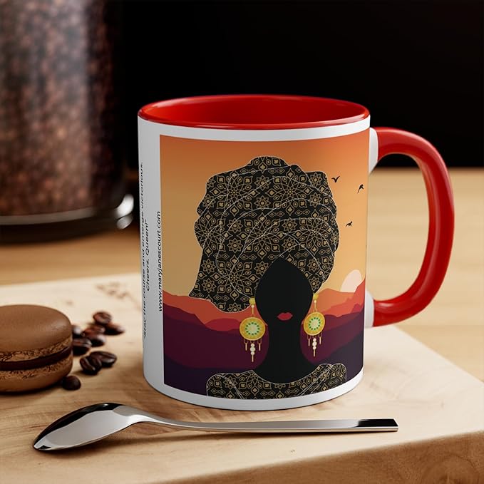 Coffee Mug - Mary Jane's Court - Queens with Attitude 'Q W A' - Queen RayAnne Mug, Gift for Tea Lovers, Unique