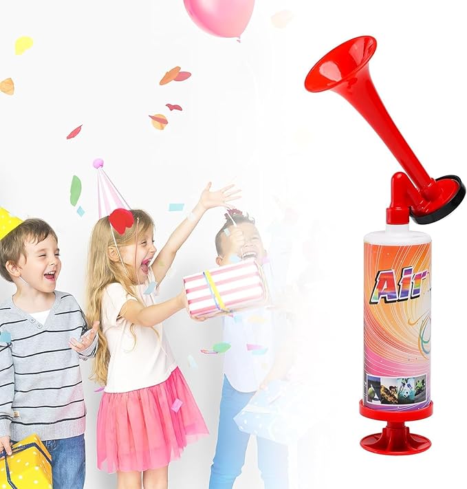 FARBIN Mini Air Horn Hand Pumps Kids Noisemakers Toys Gift, Loud Noise Maker Non-Toxic Party Horns for Children, Hand-held Air Horn for Sporting Events Contest and Parties (Mini handheld horn 5pcs)