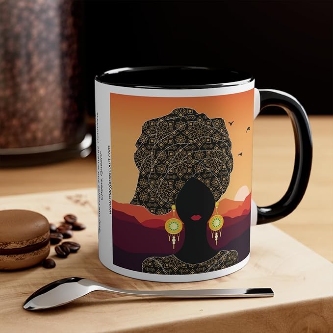 Coffee Mug - Mary Jane's Court - Queens with Attitude 'Q W A' - Queen RayAnne Mug, Gift for Tea Lovers, Unique