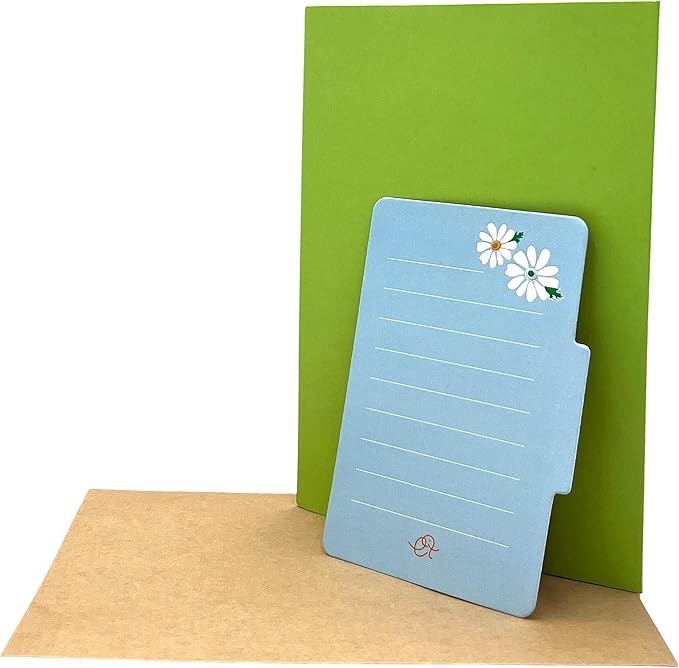 Pop Up Greeting Card Blooming White Daisy Field Flower Card Daisy Gift Spring Floral Mother's Day Thank You Birthday Celebration