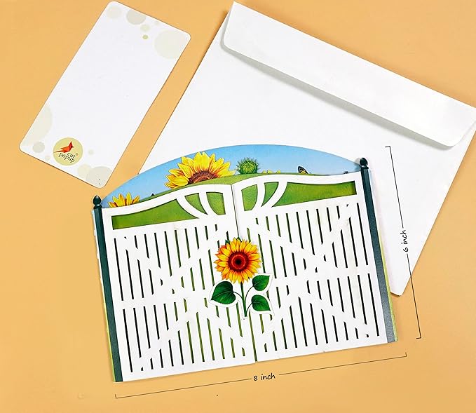 CUTPOPUP Birthday Card Pop Up, 3D Greeting Flowers Cards for Women, Mom, Grandma, Daughter, Friends (Bloom Sunflowers) FL194US