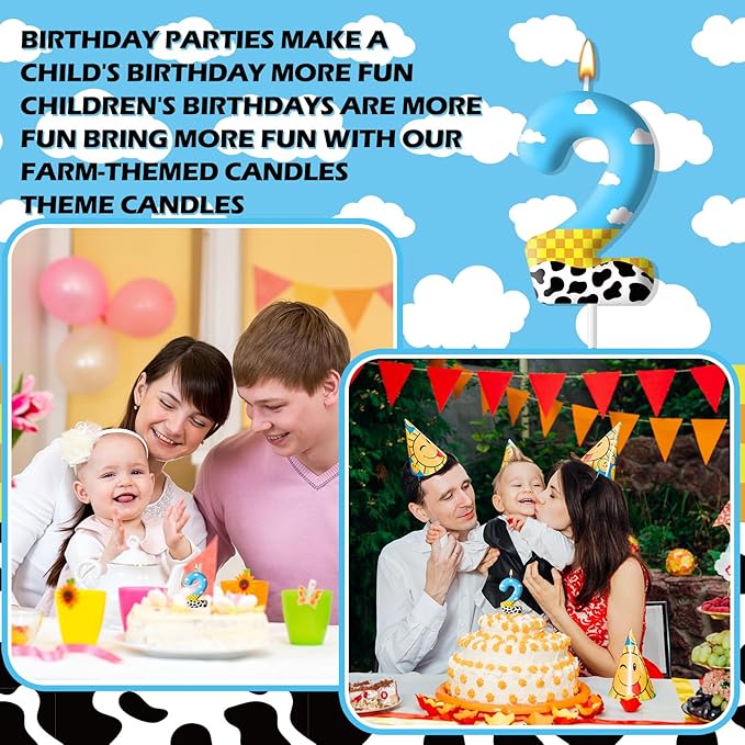 Toy Inspire Game Story Birthday Candles for Kids -Toy Themed Cake Topper Decorations,Party Supplies for Children's Birthday Celebrations(Number 2)