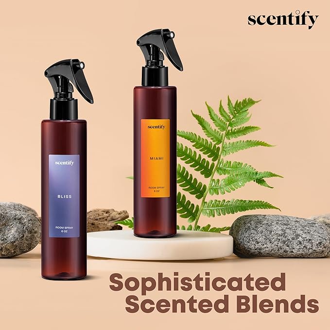 Scentify Bliss Odor Neutralizing Room Spray – Luxury Eucalyptus & Bergamot Fragrance, Instant Odor Eliminator for Home, Office & Car – 6oz