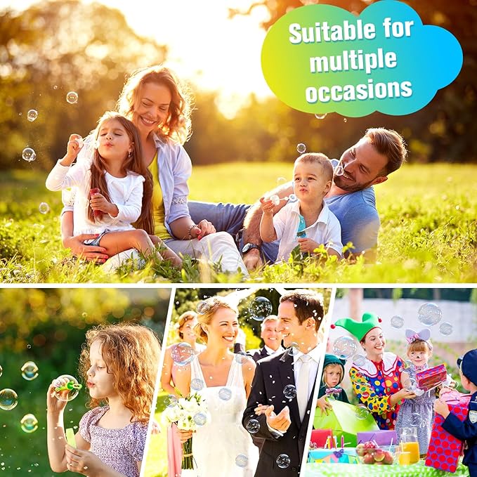 70 oz Bubbles Refills for Kids-Premixed Bubble Solution Refill Premium Bubble Liquid Bubble Juice for Bubble Machine/Wand/Blower at Wedding and Party | Kids Easy Grip Bottle