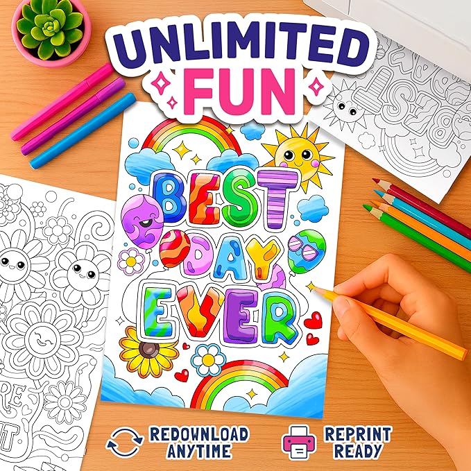 Confidence-Boosting Coloring Book for Girls Ages 8-12 | Fun Kids Color Book with Positive Affirmations, Activities & Motivational Art, Coloring Book for Kids Ages 8-12 for Creativity & Self-Esteem
