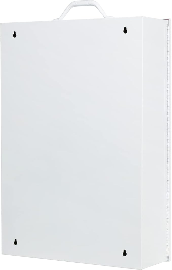 Rapid Care First Aid 864-09-1F 4 Shelf ANSI/OSHA Compliant All Purpose First Aid Cabinet & Medical Station with First Aid Sign, Exceeds OSHA/ANSI 2009, Wall Mountable, White