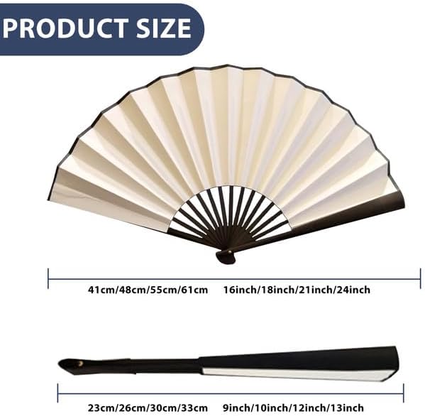 WERWAES 48Pcs Custom Folding Fan with Photo Hand Held Fans Foldable for Wedding Dancing Saloon Cosplay Party Props Decorative Folding Fans Iedal Personalized Gifts for Women Men