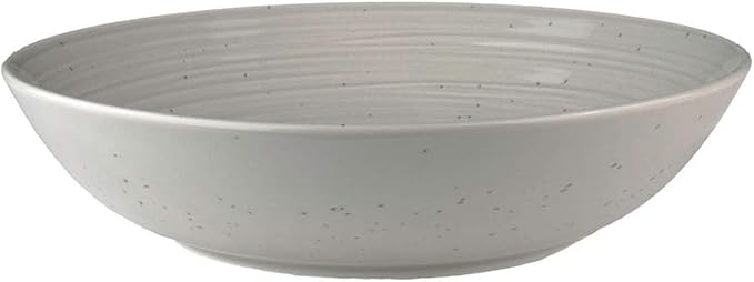 Sango Siterra Artist's Blend Stoneware Pasta Bowls (Set of 4) Multi Assorted Colors– Featuring Soft Gray, Blue, Green, and Ivory, for Everyday Dining & Entertainment, Microwave & Dishwasher Safe