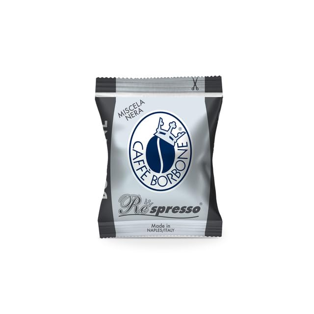 Caffè Borbone Black Blend Nespresso Compatible Espresso Coffee Pods, 50 Count Espresso Pods (Pack of 2)