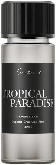 Scentiment Diffuser Oil - Tropical Paradise | Aromatherapy Fragrance Inspired by 5-Star Hotels | Luxurious Scent with Notes of Grapefruit, Green Apple, Musk (20 mL)