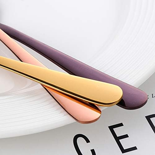 Buyer Star Nice 8-color Teaspoons 5.5-Inch Stainless Steel Mini Coffee Spoons Sugar Demitasse Espresso Spoons