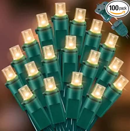 LAMPHOME 150 Count Warm White- String Lights - LED Christmas Light, Mini led for Indoor Outdoor Home Holiday Party Wedding Independence Day Decoration