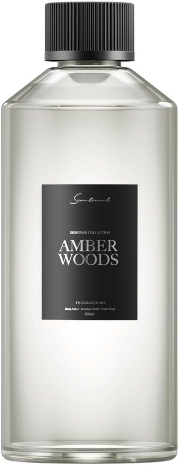 Scentiment Diffuser Oil - Amber Woods | Home Aromatherapy Fragrance Oil (500ml)