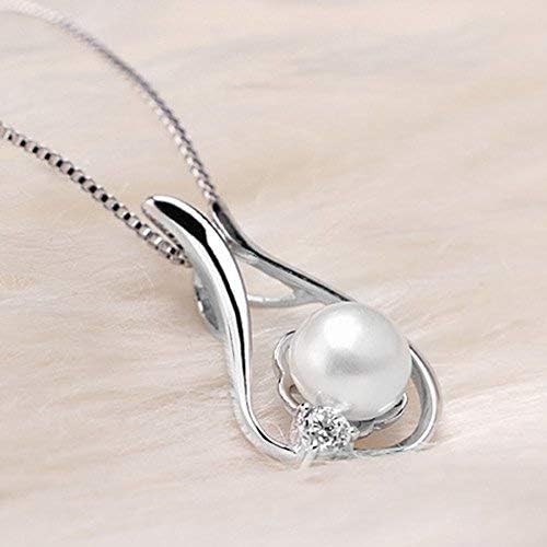 Pearl Necklaces - Gifts for Women: Pearls Pendant Necklace for Mom, Wife, Girlfriend - Fine Jewelry for Christmas, Anniversary, Valentine's Day, Mother's Day