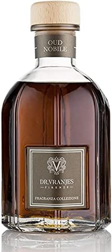 Dr. Vranjes - Oud Nobile 2500 ml Diffuser + Double Pack of White Sticks (3 Pieces Bundle)- Luxury Home Fragrance, Made in Italy, Main Scent: Oriental, Olfactory Pyramid: Bergamot, Oud, Myrrh