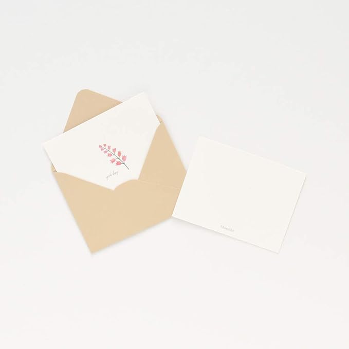 Monolike Message Little Garden Card - Mix 40 Mini Single cards, 20 envelopes Package