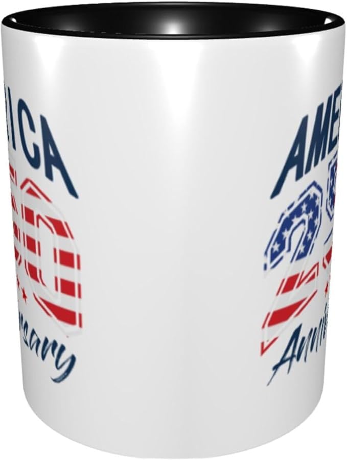 USA 250TH 3 250th 11oz Ceramic Mug Cute Coffee Mugs Tea Cup with Handle for Office and Home Gift for Men Women