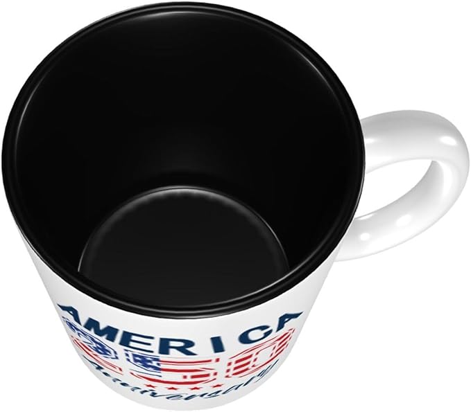 USA 250TH 3 250th 11oz Ceramic Mug Cute Coffee Mugs Tea Cup with Handle for Office and Home Gift for Men Women