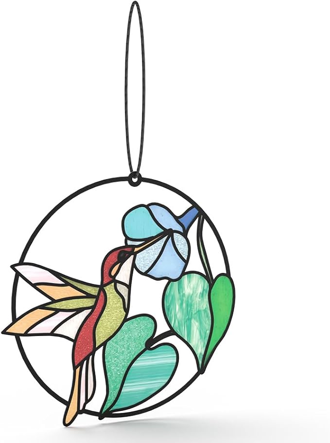 Lovepop Thinking of You Suncatcher Card for Her and Him - 3D Greeting Cards for Boys, Girls, Men, Women - Smile to Your Heart - 5" x 7" Hummingbird Card - Blank Notecard and Envelope Included