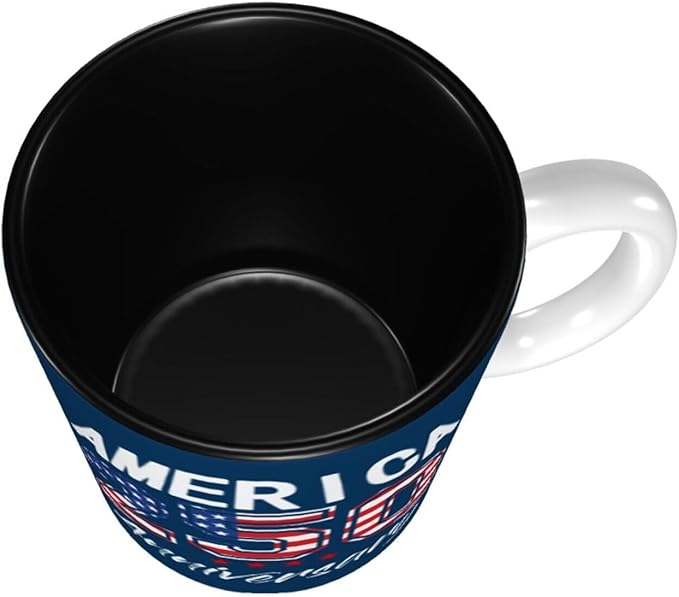 USA 250TH 1 250th 11oz Ceramic Mug Cute Coffee Mugs Tea Cup with Handle for Office and Home Gift for Men Women