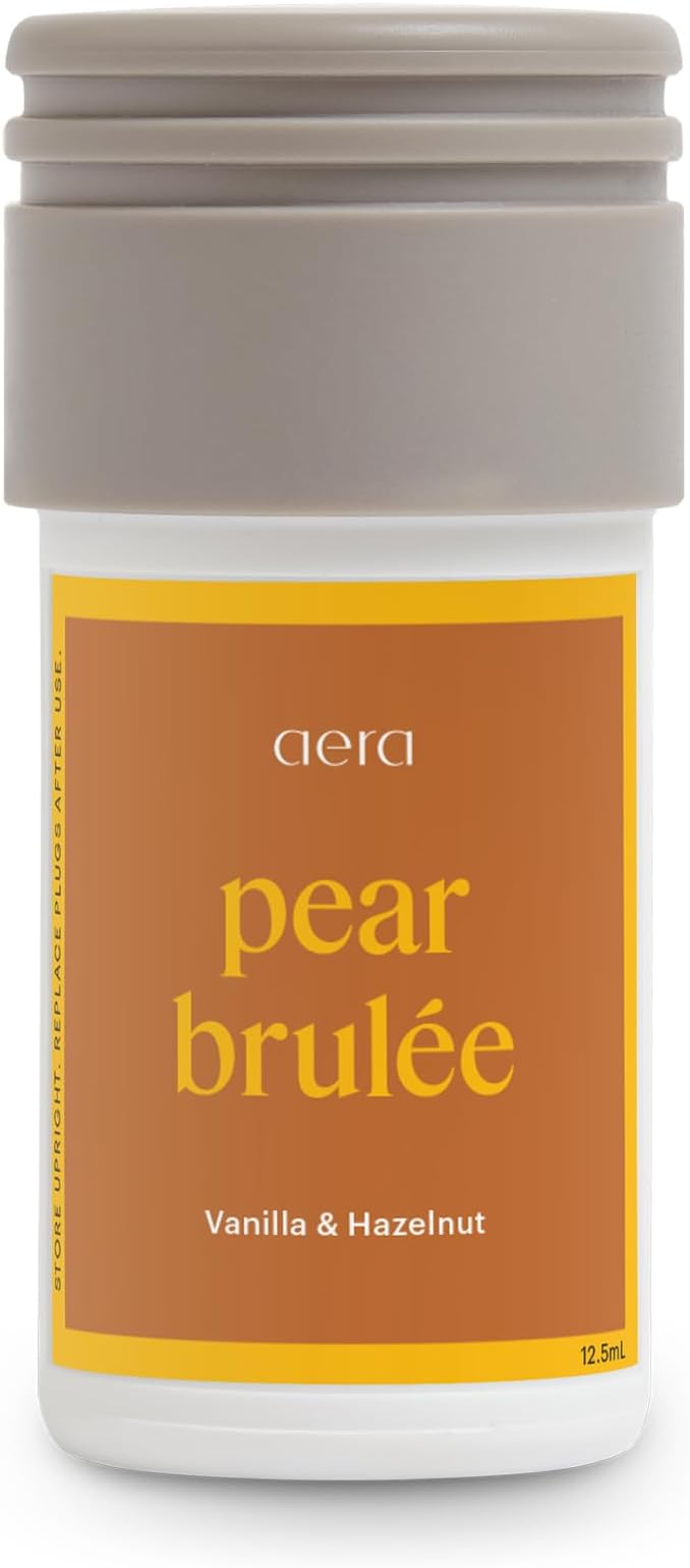 Aera Mini Pear Brulee - Essential Oil for Home - Delightful and Delicious Fragrance - Notes of Vanilla and Hazelnut - Scent Refill - Capsule Size Works with Mini Diffuser