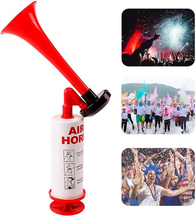 FARBIN Marine and Sports Pump Air Horn,Loud Sound Handheld Signal Boat Horn,Personal Safety Horn Alarm,for Boating,Sports Events,Parties, Birthdays, Games, Camping, Graduation, Aggressive Animals