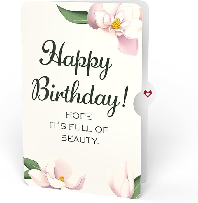 Lovepop Birthday 3D Pop-Up Card with Slide-out Note & Premium Envelope - Pink Magnolia Tree