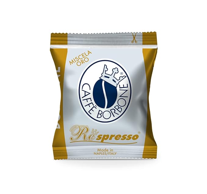 Caffè Borbone Respresso Espresso 100 Capsules - Miscela Oro (Gold) - Compatible with Nespresso® Original Line Machines