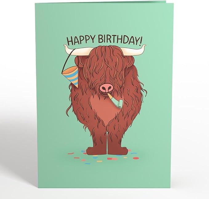 Lovepop Birthday Pop-Up Card for Her, Him, Men, Women - 3D Animal Greeting Cards - Let Your Hair Down - 5" x 7" - Blank Notecard & Envelope Included