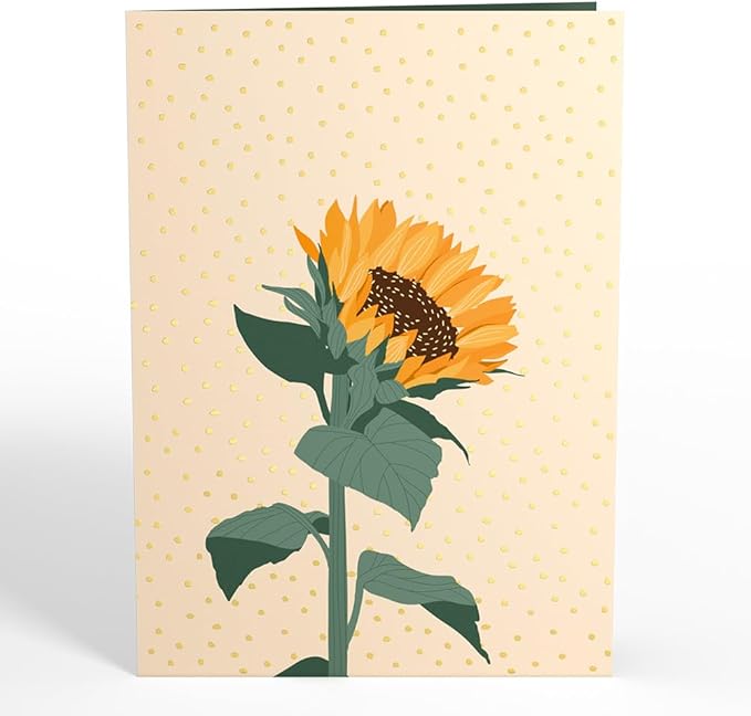 Lovepop Everyday Pop-Up Card for Her and Him - 3D Greeting Cards for Boys, Girls, Men, Women - Radiant Sunflowers - 5" x 7" Card - Blank Notecard and Envelope Included