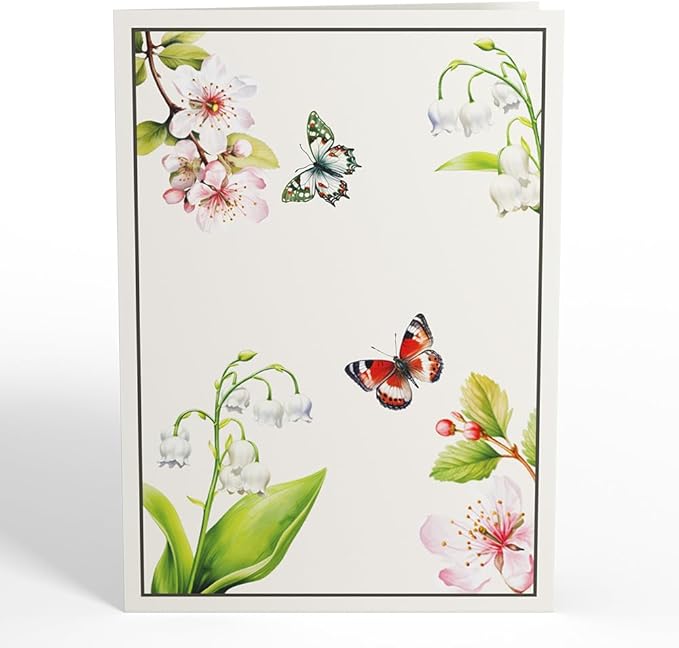 Lovepop Everyday Pop-Up Card for Her and Him - 3D Greeting Cards for Boys, Girls, Men, Women - Born to Bloom: May Birth Month Flowers - 5" x 7" Card - Blank Notecard and Envelope Included