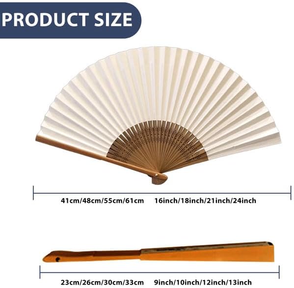 WERWAES 6Pcs Personalized Folding Fan with Custom Photo Hand Held Fans Foldable for Wedding Dancing Saloon Cosplay Party Props Decorative Folding Fans