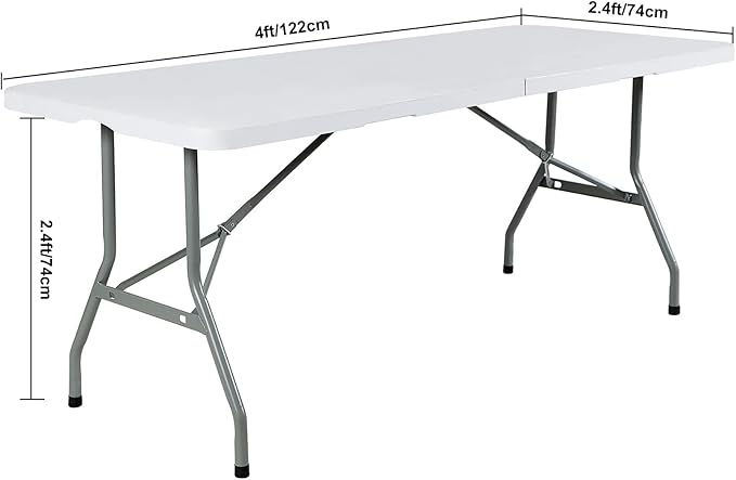 FORLIFE 4Pack Spandex Table Covers 4ft，Fitted Tablecloth for 4ft Rectangular Tables, Stretch Patio Table Covers, Universal Spandex Table Cover for Wedding, Banquet, Party (6ft, Peacock)