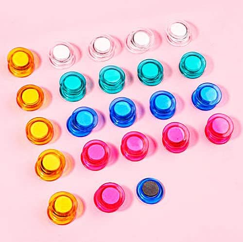 Fridge Magnets, 50 Pack Small Refrigerator Magnets, Dry Erase Board Magnets for Whiteboard, Decorative Magnets, Mini Colorful Whiteboard Magnets for Fridge, Kitchen, Home, Office, Classroom