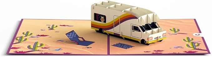 Lovepop Road Trip Pop-Up Greeting Card - Fun 3D Card Gift for all Occasions - Everyday Cards for Boys, Girls, Men, and Women - Measures 5" x 7"