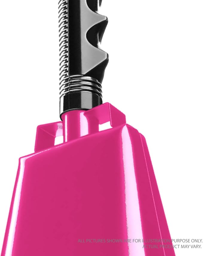 Deke Home - 2 Pack 10 Inch Steel Cowbells with Handle, Loud Noise Makers for Football, Sports, Parties, Competitions, School Spirit & Safety, Large Hand Bell for Cheering & Percussion Instrument
