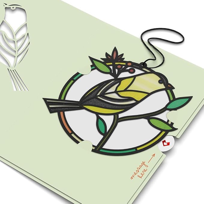 Lovepop Everyday Suncatcher Card for Her and Him - 3D Greeting Cards for Boys, Girls, Men, Women - Goldfinch's Song - 5" x 7" Card - Blank Notecard & Envelope Included