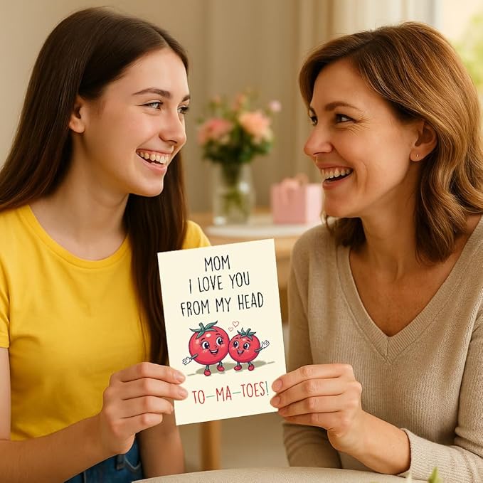 Funny Valentines Day Card for Mom – Happy Bday Card from Daughter or Son – Hilarious Gift for Mother, Grandma, Stepmom, or Bonus Mom - CHEERIN