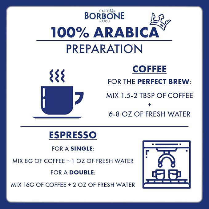 Caffè Borbone Whole Bean Coffee, Medium Roast 100% Arabica Blend, Aromatic and Refined Italian Coffee, 2.2 lb Bag