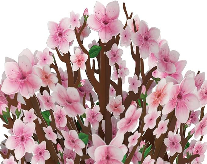 Lovepop Everyday Pop-Up Card for Her and Him - 3D Pop-Up Bouquet Greeting Cards for Men, Women - Cherry Blossom - 12" x 8.5" Floral Bouquet - Blank Note Card Included