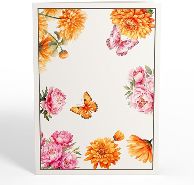 Lovepop Everyday Pop-Up Card for Her and Him - 3D Greeting Cards for Boys, Girls, Men, Women - Born to Bloom: November Birth Month Flowers - 5" x 7" Card - Blank Notecard & Envelope Included