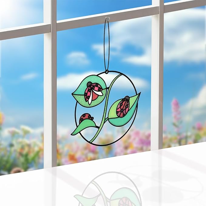 Lovepop Everyday Suncatcher Card for Her and Him - 3D Greeting Cards for Boys, Girls, Men, Women - Small Things with Big Meaning Ladybug - 5" x 7" Card - Blank Notecard & Envelope Included